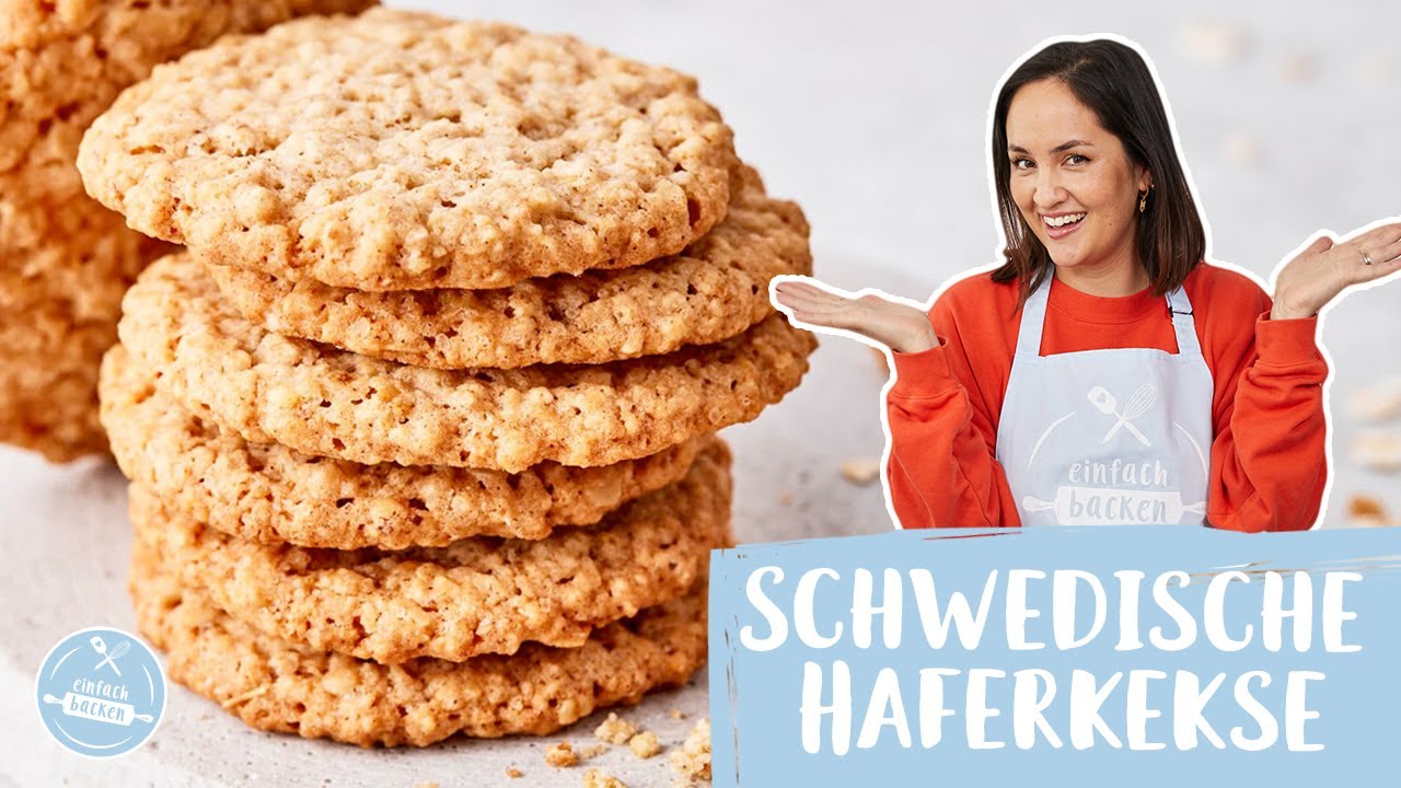 Schwedische Haferkekse 🇸🇪🍪 | Haferflockenkekse selbst gemacht | Einfach Backen
