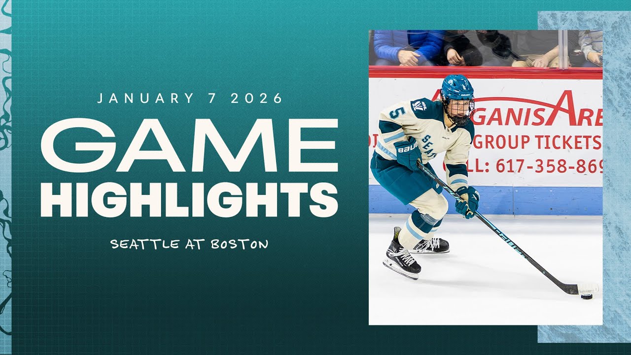 PWHL Highlights | Seattle at Boston | January 7, 2026