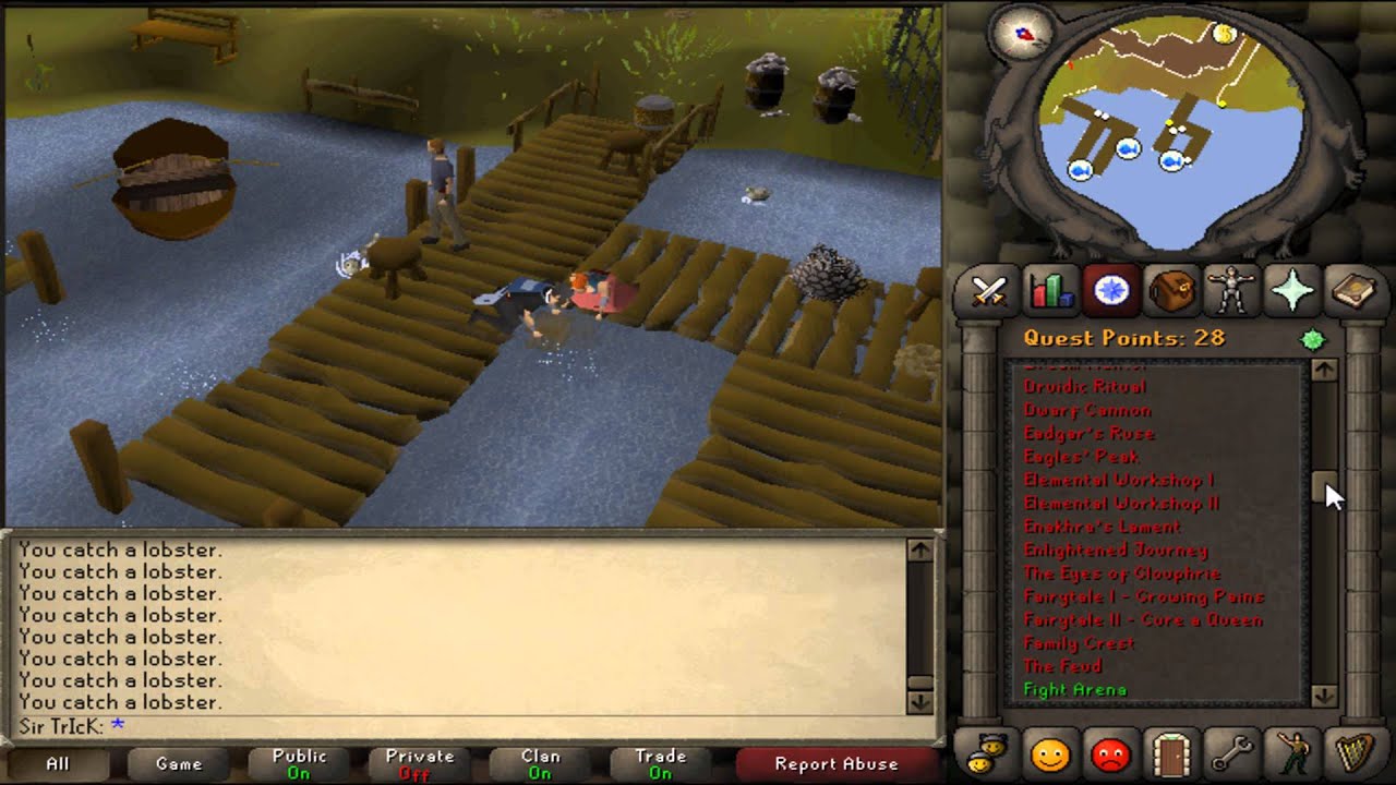 Old School Runescape - Fishing Lobsters #0