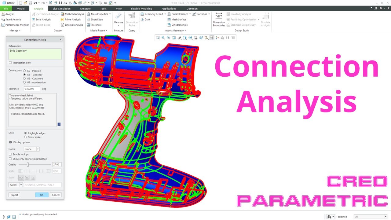 Creo Parametric - Connection Analysis Tool