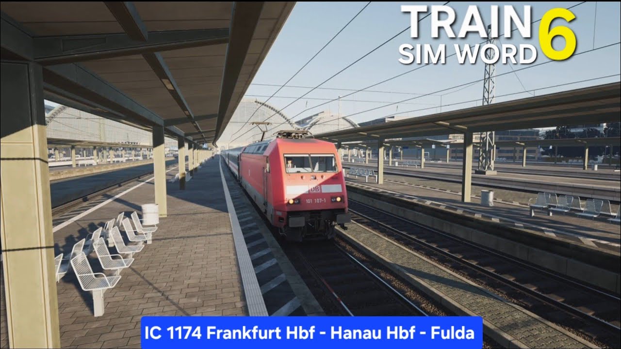 IC 1174 Frankfurt (Main) Hbf 14:17 - 15:19 Fulda Hbf. BR: 101.[TRAIN SIM WORD 6]
