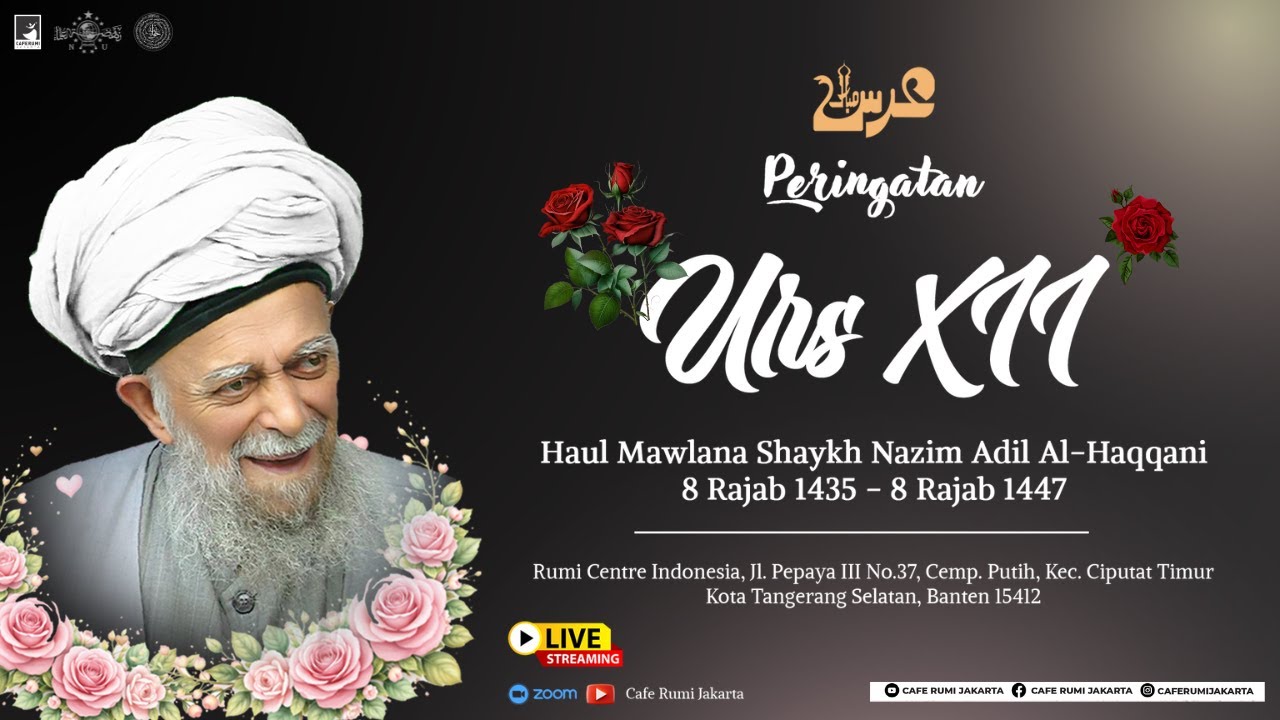 🔴HAUL MAWLANA SHAYKH NAZIM AL HAQQANI - CAFE RUMI JAKARTA | CIPUTAT - TANGERANG SELATAN