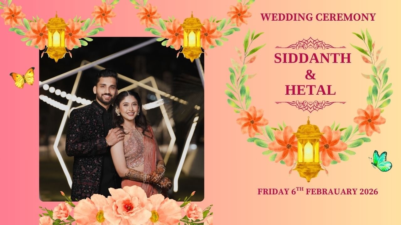 LIVE | WEDDING CEREMONY OF SIDDANTH & HETAL