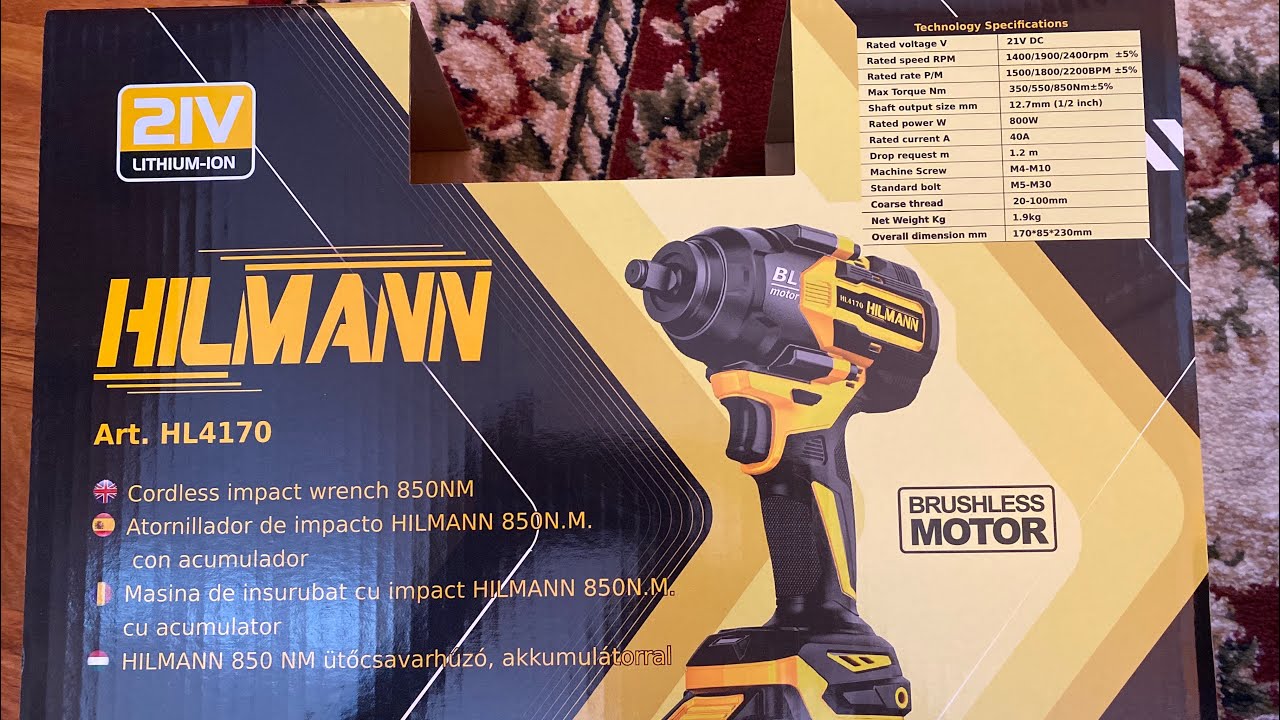Impact wrench Hilmann HL 4170 - 850Nm - part 1