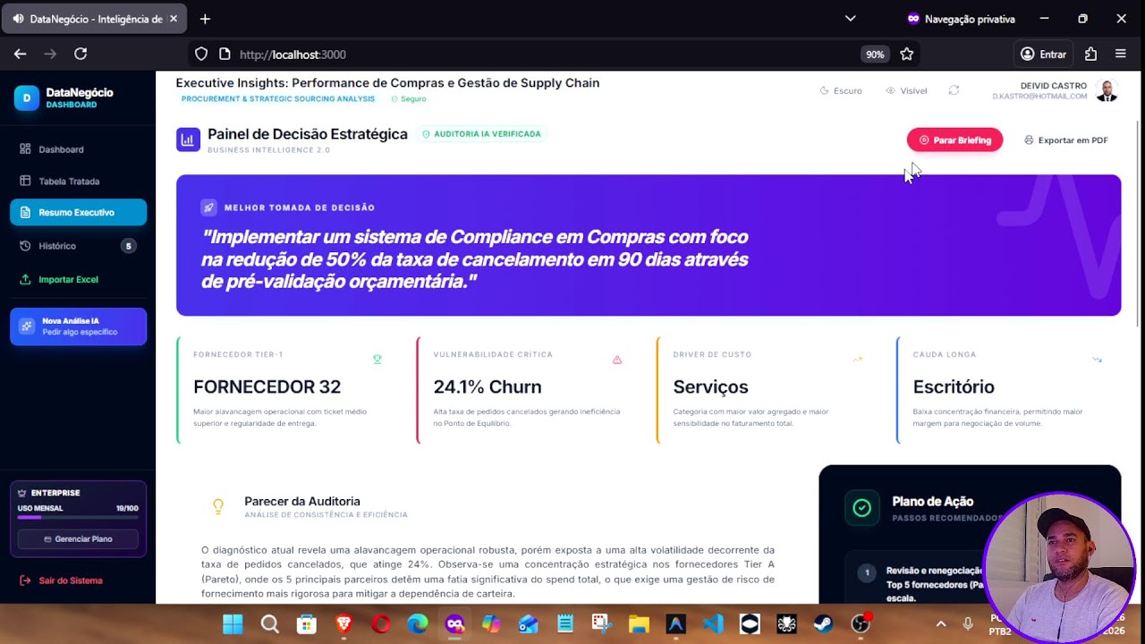 DataNegocio AI - Inteligência de Dados para seu ERP