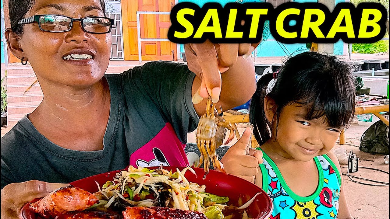 HOW TO Catch & Make Salted Farm Crab for THAI Som Tum Salad 🇹🇭