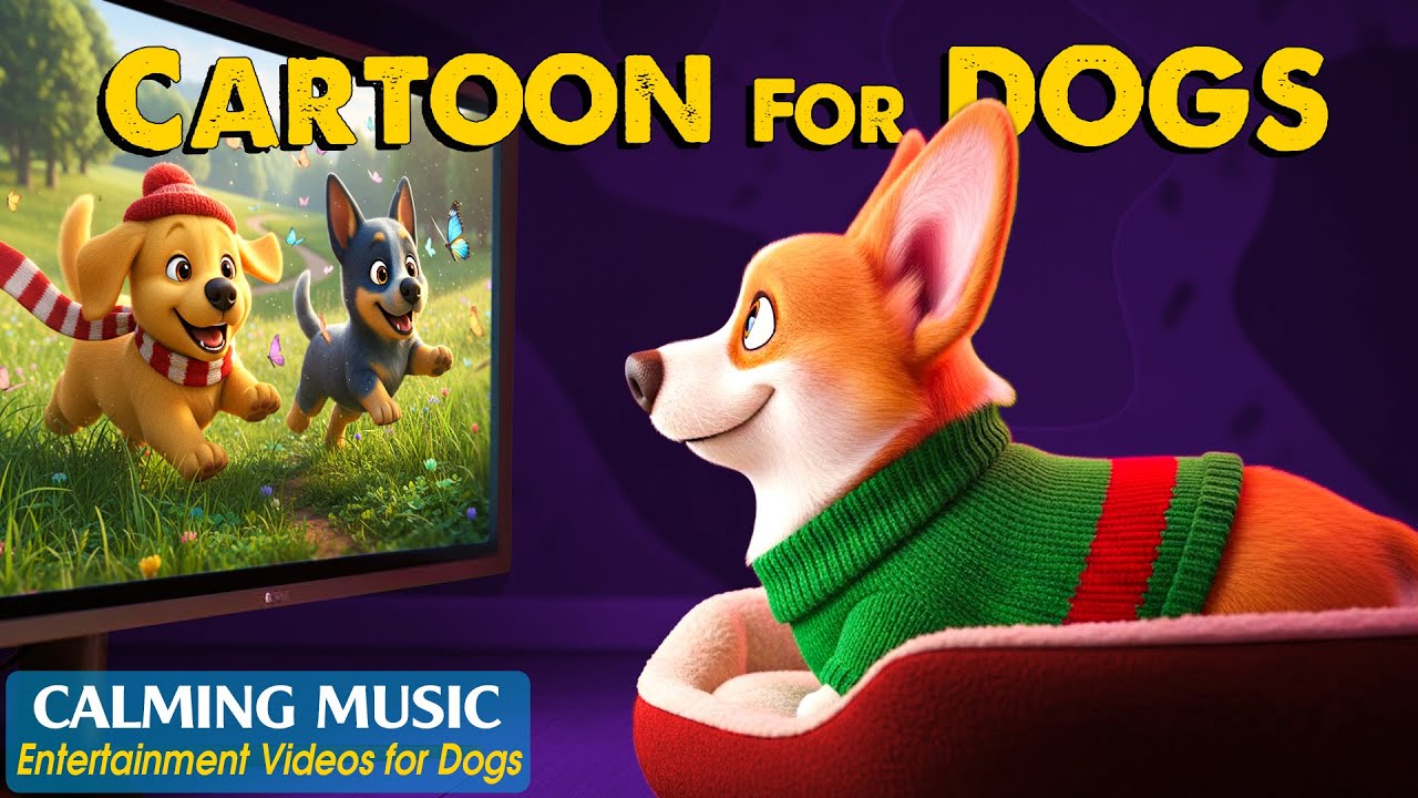 Cartoon for Dogs: All-Day Anti-Boredom Videos for Dogs to Watch Home Alone - Dog Cartoon with Music