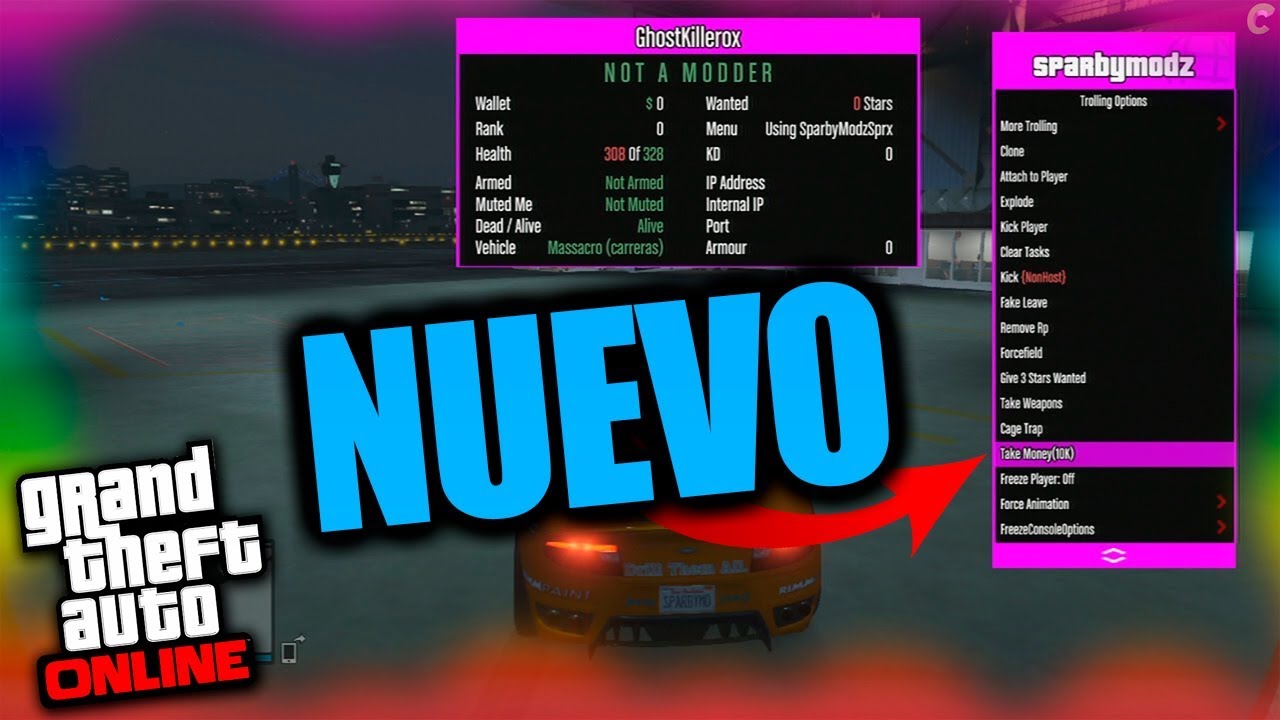 ¡NUEVO MOD MENU para PS3! (GRATUITO) con OPCION DE DAR / QUITAR NIVEL & PROTECCIONES | GTA V ONLINE