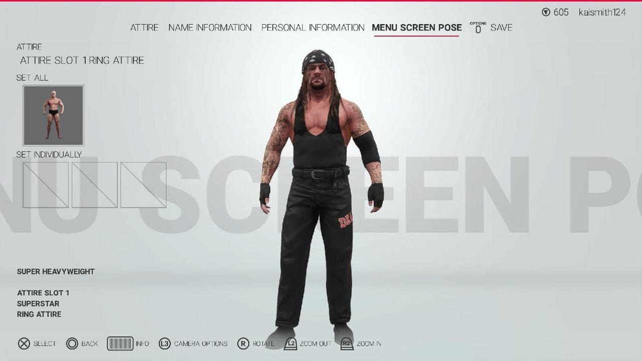 How to create Undertaker ‘01 in WWE 2K19