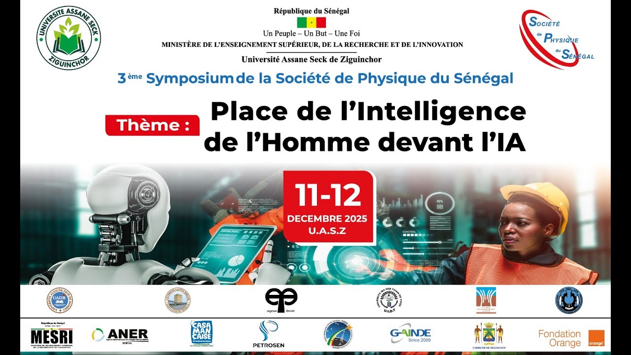 3ème Symposium IA & Physique - Intelligence Humaine vs IA | UASZ 2025