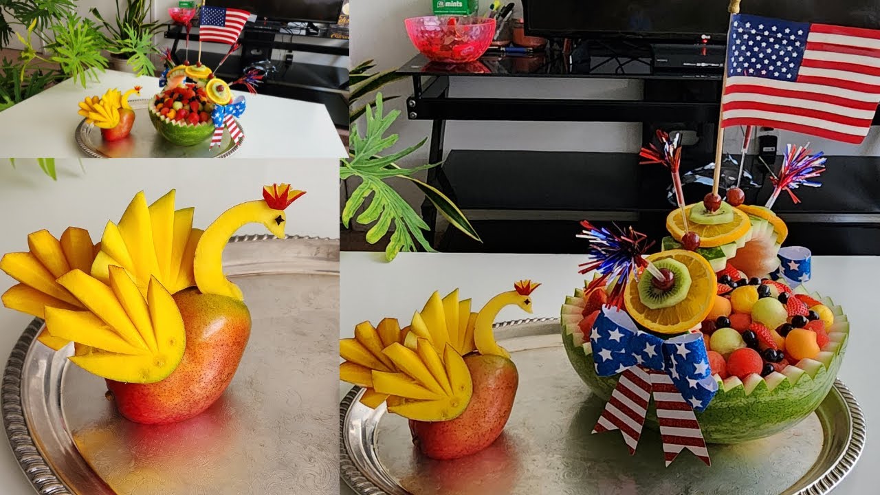 Fruit Platter Ideas for 4th of July | Fruit Platter | Fruit Art | Fruit Presentation