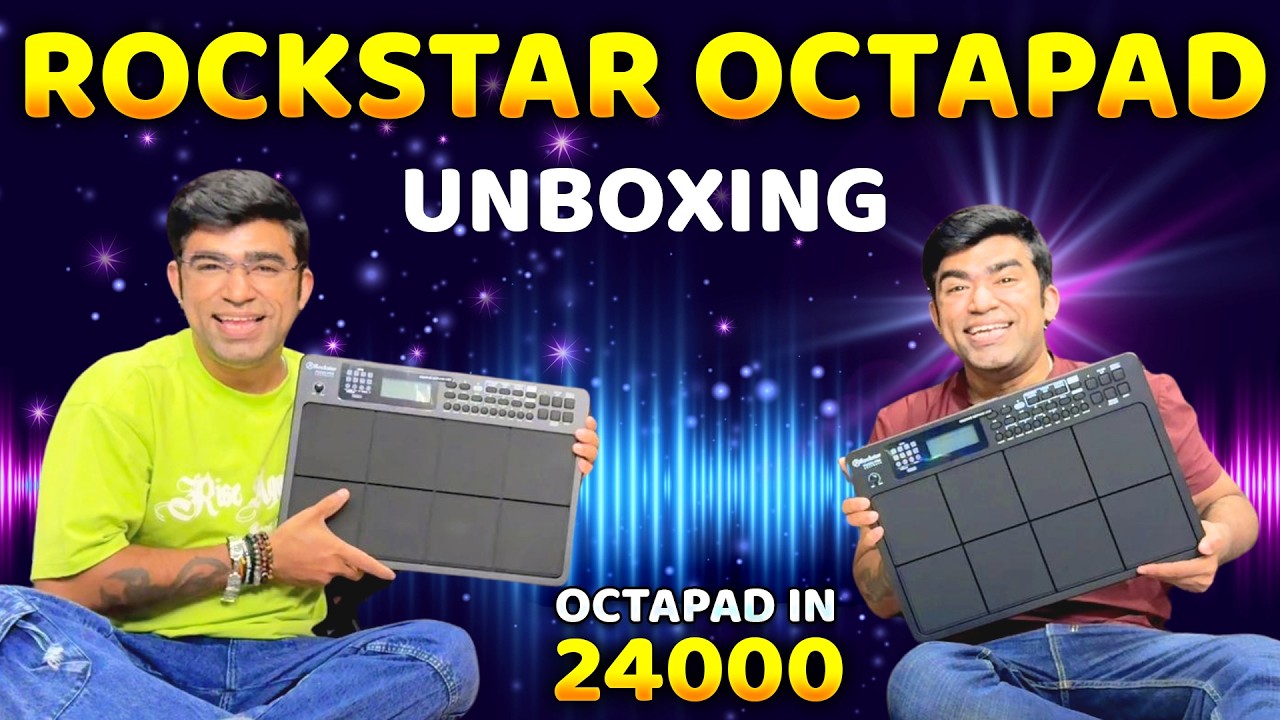 Rockstar Octapad Under 24000 | Unboxing Full Video | Janny Dhol & Chota Magaj
