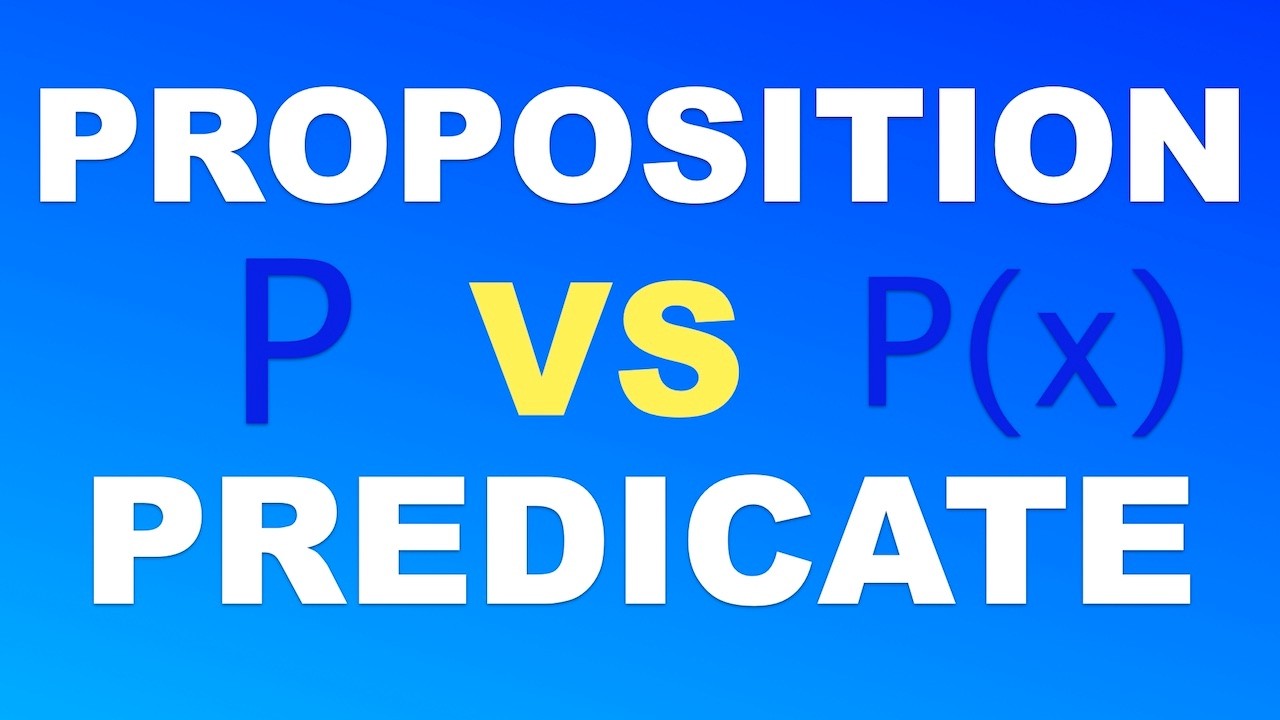 Statements In Logic | Proposition vs Predicate