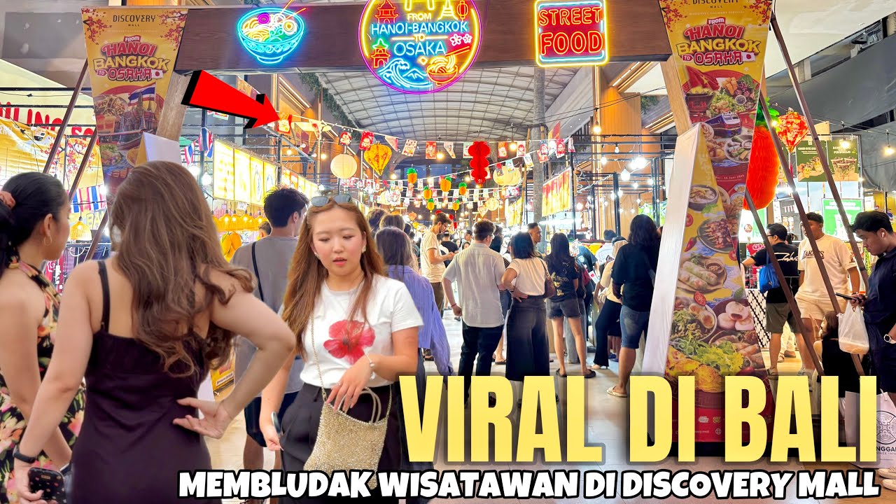 WOW MAKIN RAMAI WISATAWAN MEMBLUDAK DI DISCOVERY MALL KUTA BALI