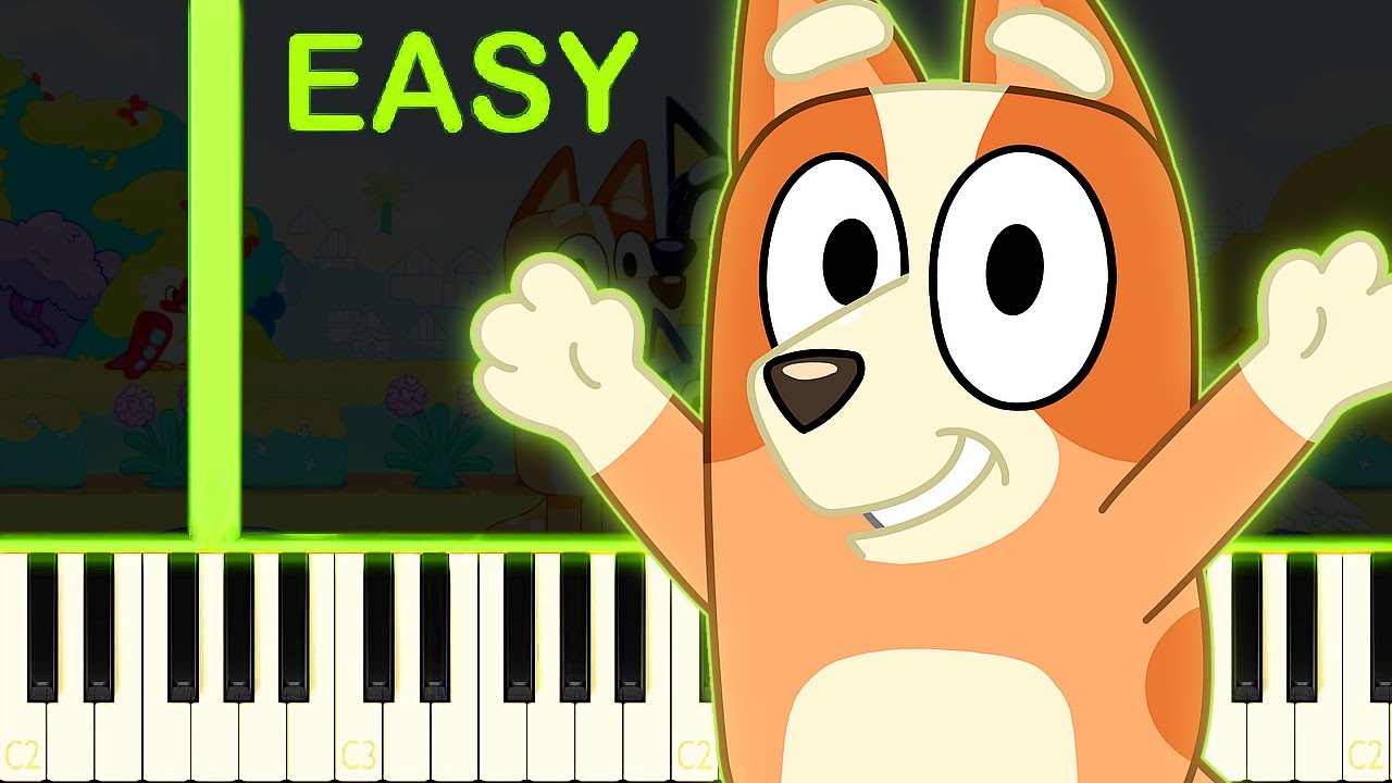 BINGO THEME - EASY Piano Tutorial