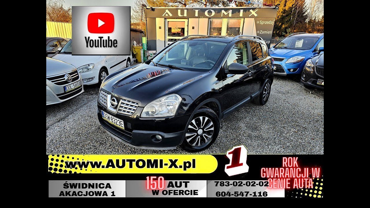 AUTOMI-X.PL PONAD 150 AUT W OFERCIE - NISSAN QASHQAI TECNA 2,0 D 150 KM AUTOMAT- ZAREJ. W PL