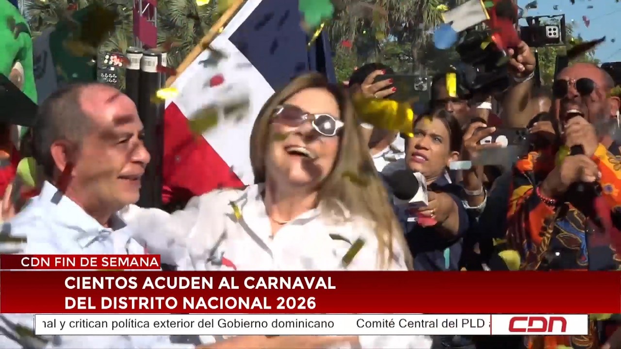 Cientos acuden al Carnaval del Distrito Nacional 2026