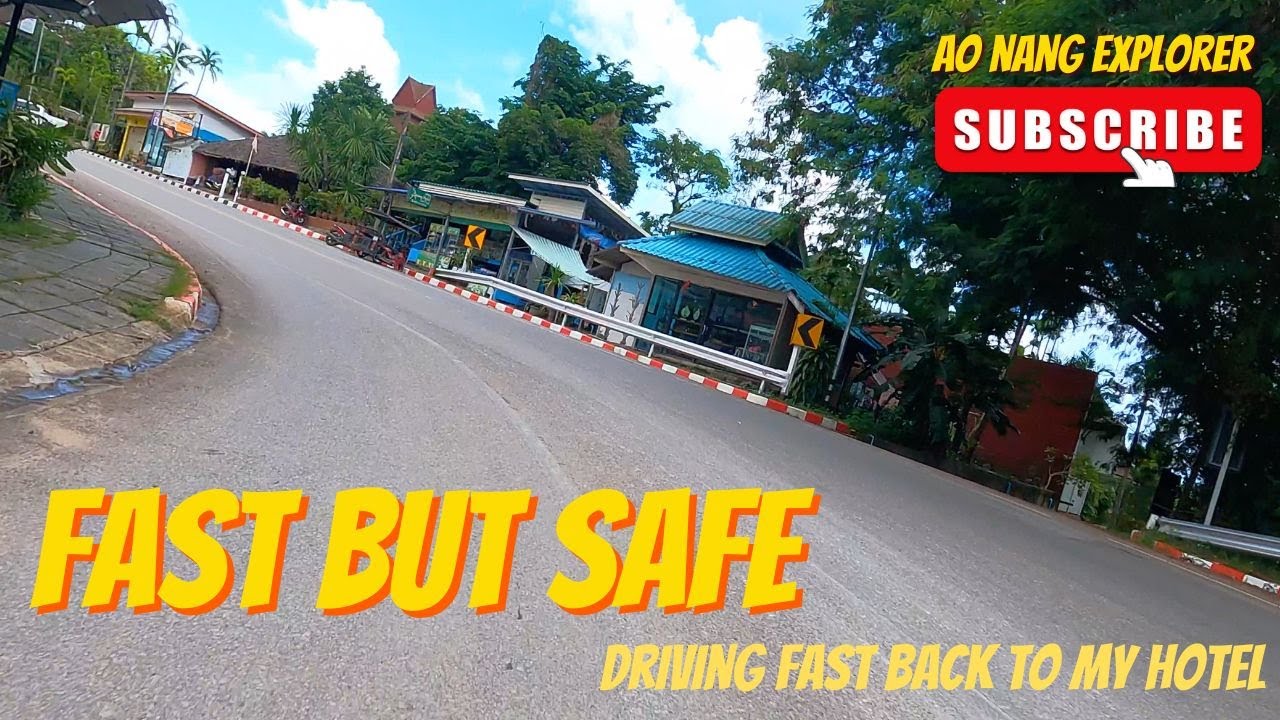 Fast Driving Motorbike Curves To Apple A Day Resort - 2022 06 26