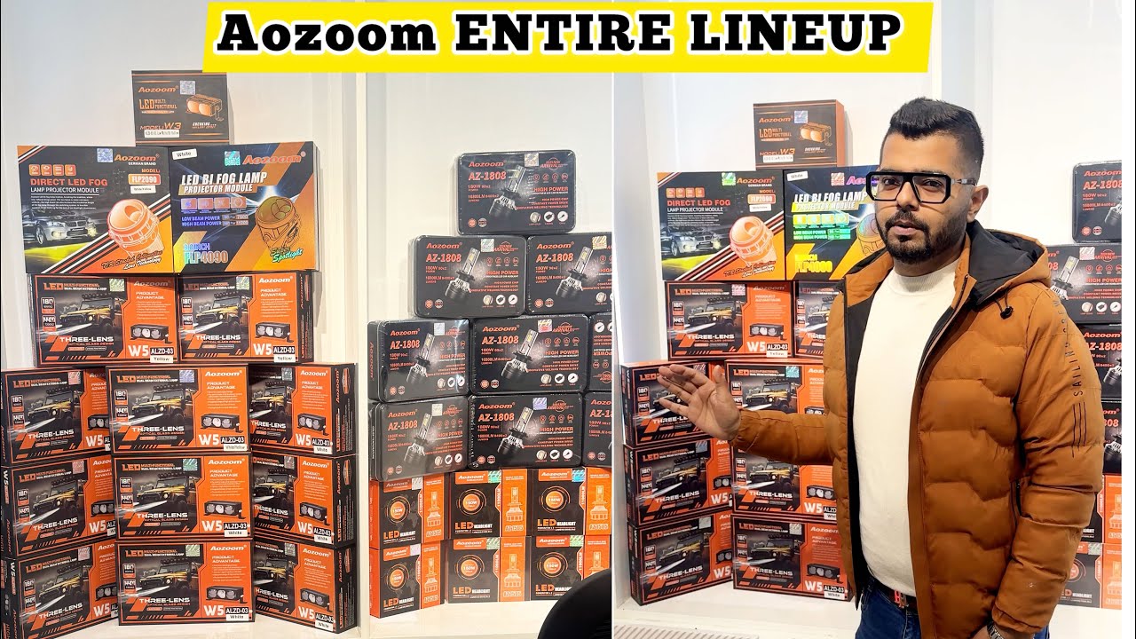 AOZOOM Entire Line-Up रीव्यू 🔥| W5 Auxiliary Lights | LED Headlights | Projector Fog Lamps |