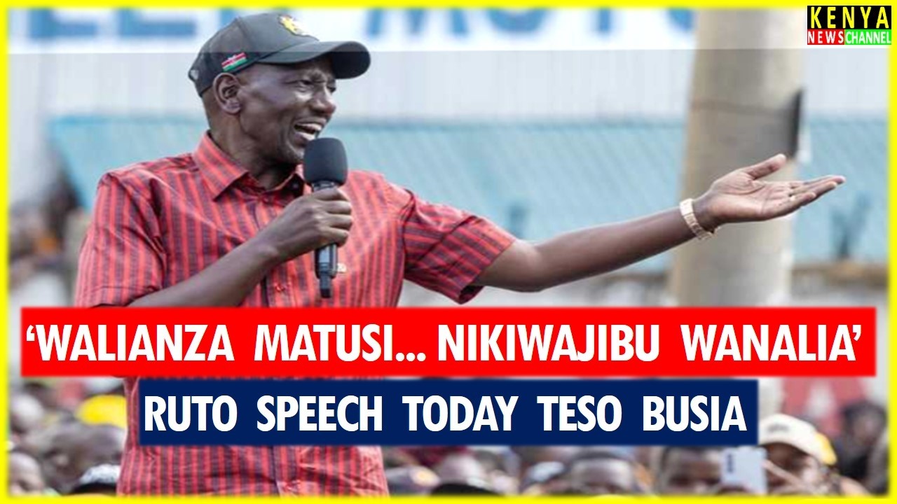 Ruto ANGRY speech today at KMTC Teso Busia - Listen what he told Gachagua and Matiangi