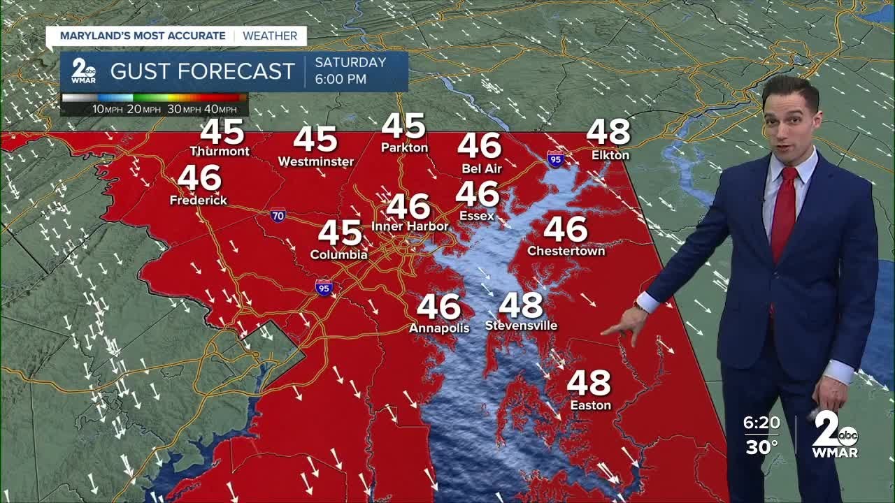WMAR-2 News Dylan Robichaud Thursday evening weather