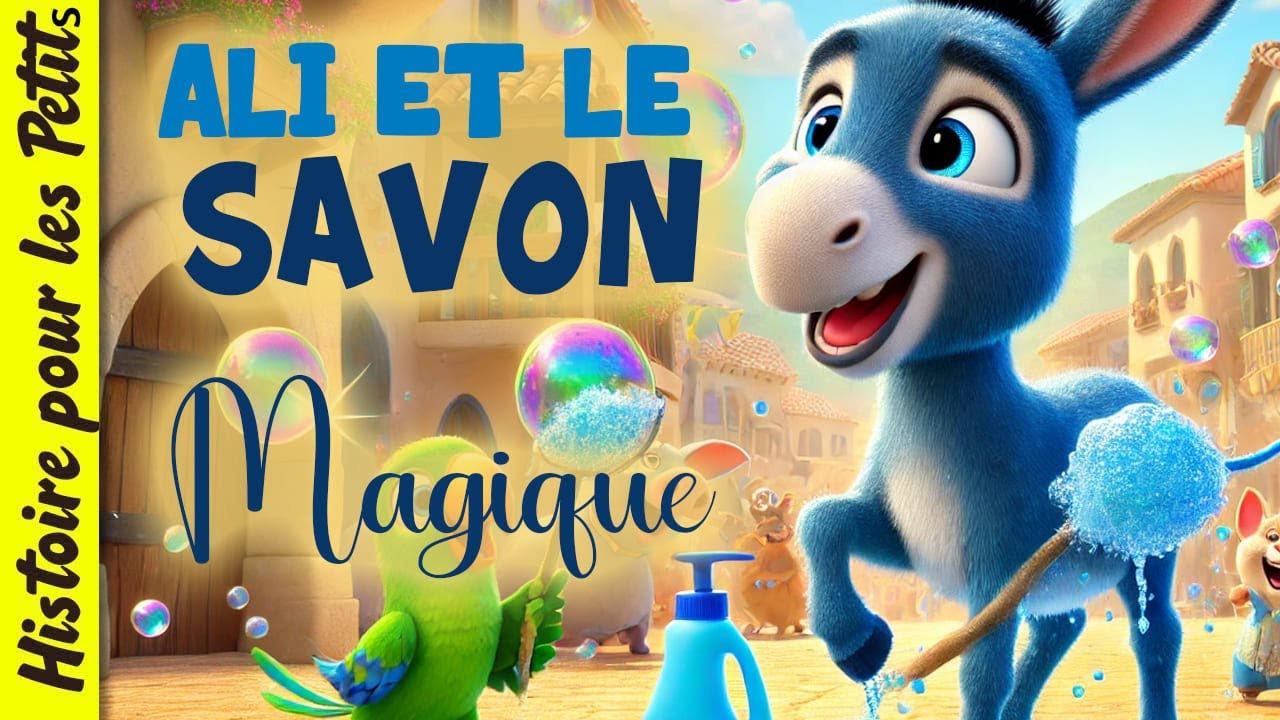 Ali le petit &acirc;ne 🫏 Histoire pour s'endormir, Conte pour enfant en fran&ccedil;ais, bataille des bulles