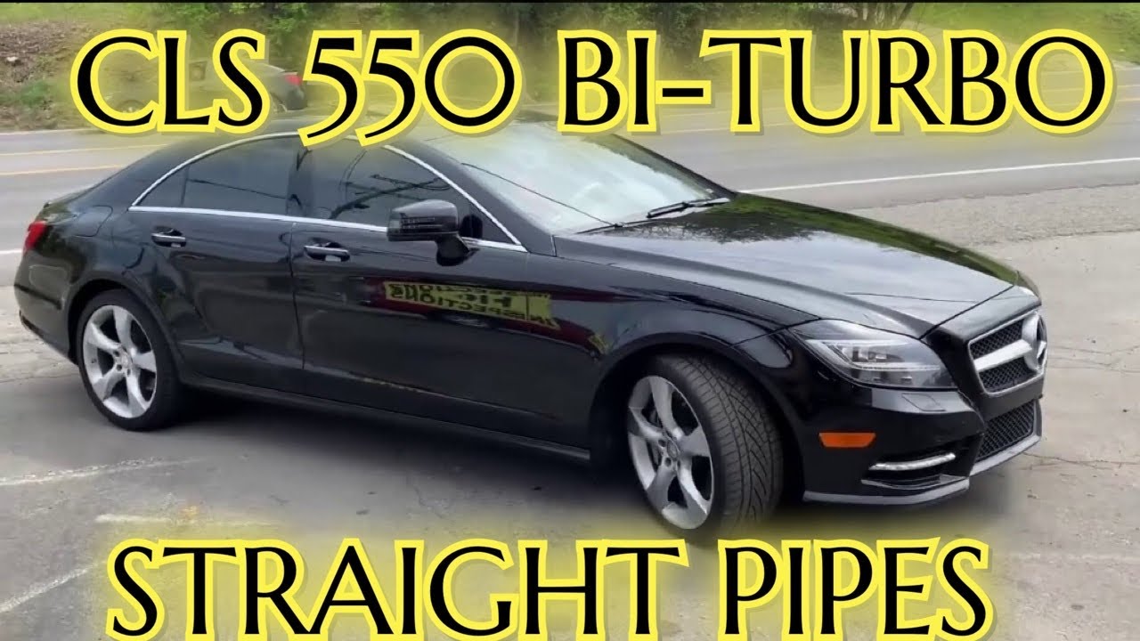 2013 Mercedes CLS 550 TWIN TURBO DUAL EXHAUST w/ STRAIGHT PIPES!