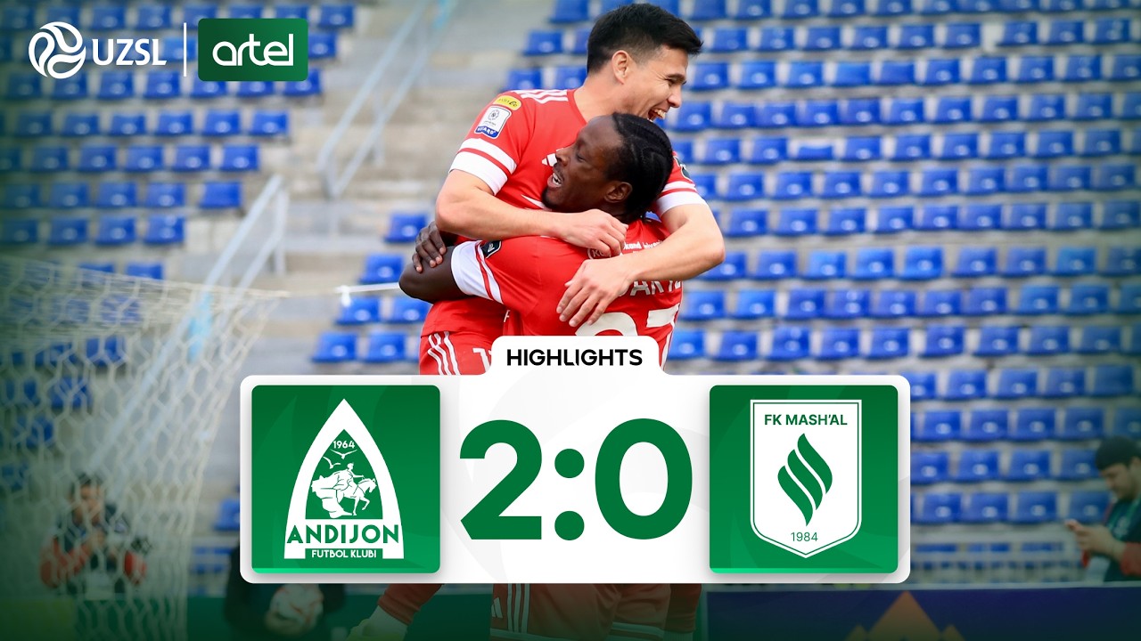 Superliga 4-tur. Andijon - Mash’al bahsida kiritilgan gollar va xavfli vaziyatlar (Highlights)