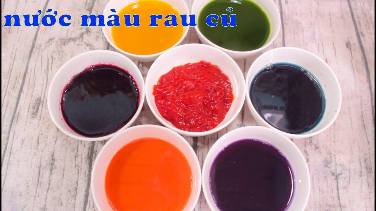 Cách lấy MÀU THỰC PHẨM từ rau củ tự nhiên vừa đẹp vừa an toàn | Zui Vào Bếp