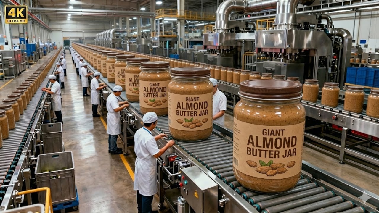 Industrial Almond Butter Production: Factory Process & How It's Made