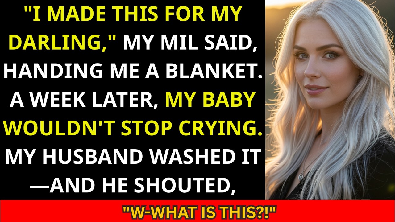 My Mother-In-Law Gave Me A “Homemade” Baby Blanket—What Appeared After Washing It Shocked Us