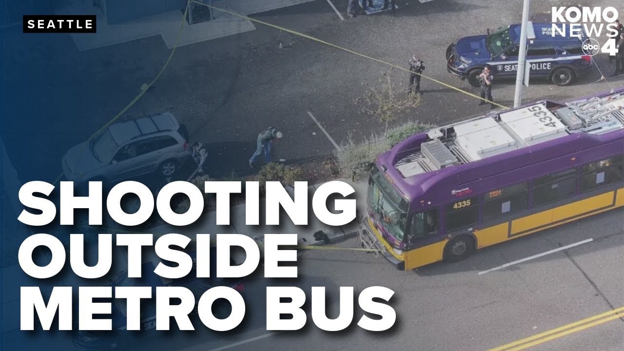 Man shot in chest on sidewalk after argument spills out from Seattle bus