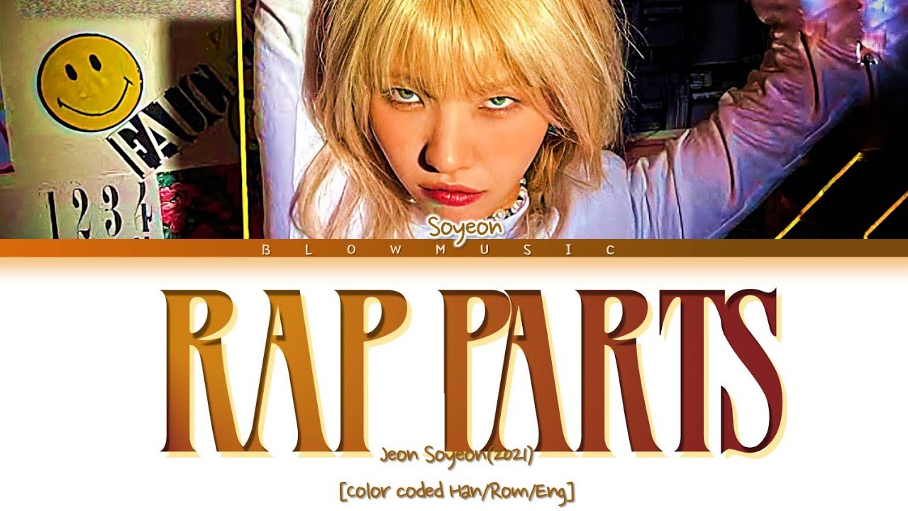 (2021 UPDATE) SOYEON - Rap Parts (with B-Sides ) Lyrics [ColorCodedLyrics]