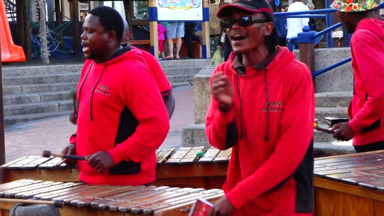 Ikamva Marimba band at Waterfront, 12 Oct 2016, Cape Town - South Africa