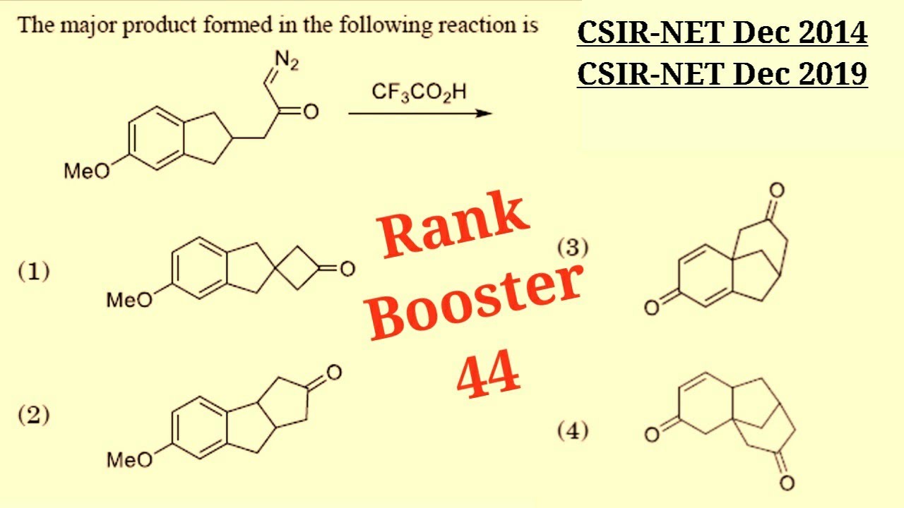 Reactions of diazomethane|Carbene intermediate|CSIR-NET Dec 2014 and 2019 question|Rank Booster