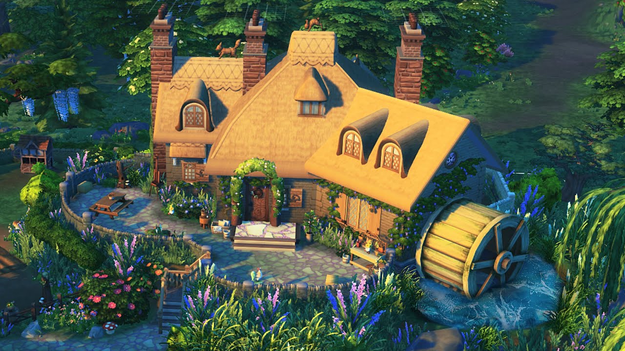 Surprise! I built a COTTAGE with COTTAGE LIVING | Sims 4 Speed Build