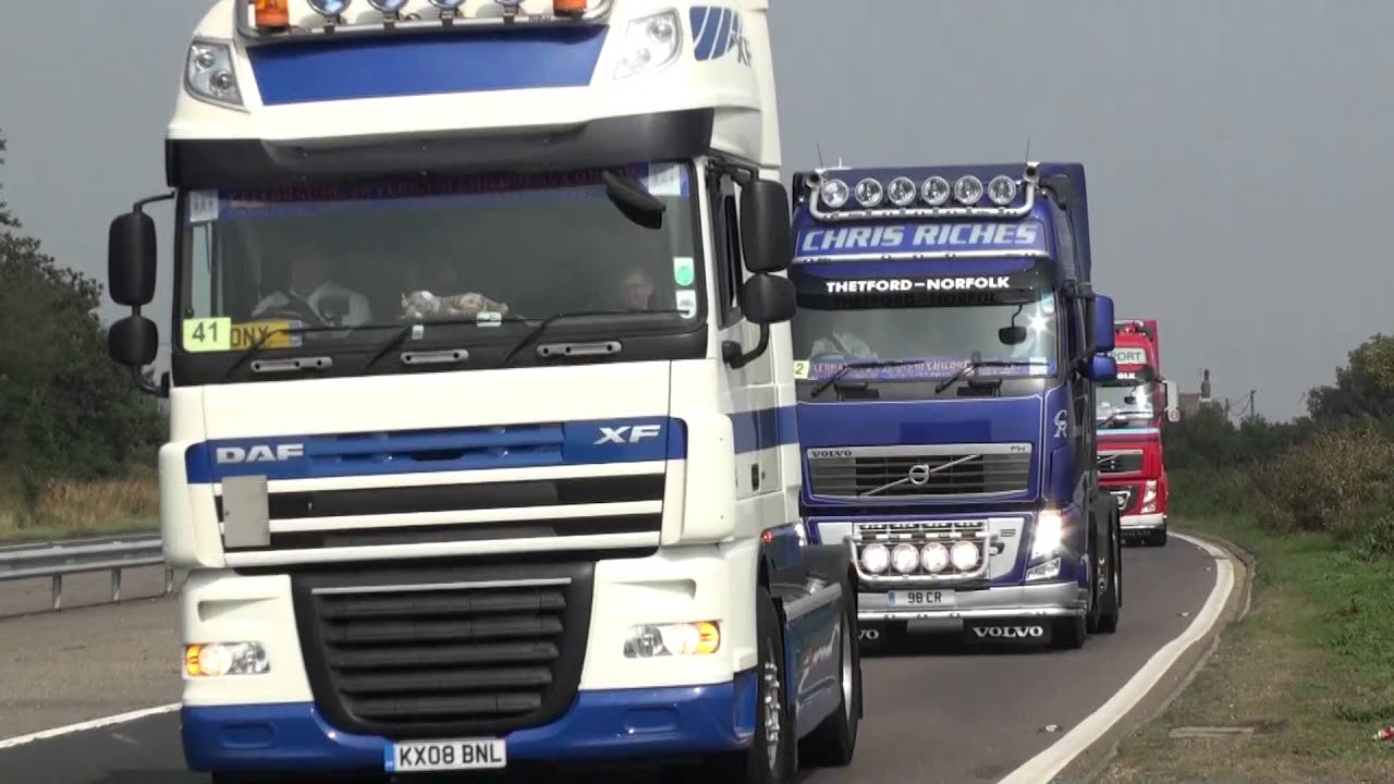 East Coast Truckers Convoy 2013 Sunday 25th August.