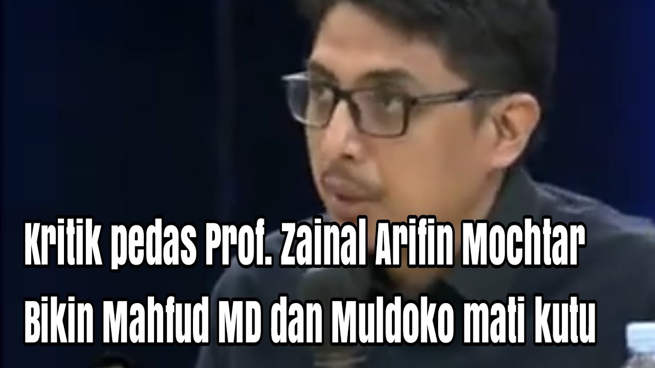 Prof Zainal Arifin Mochtar Kuliti  habis UU Omnibus law, bikin Mahfud MD tertunduk malu.