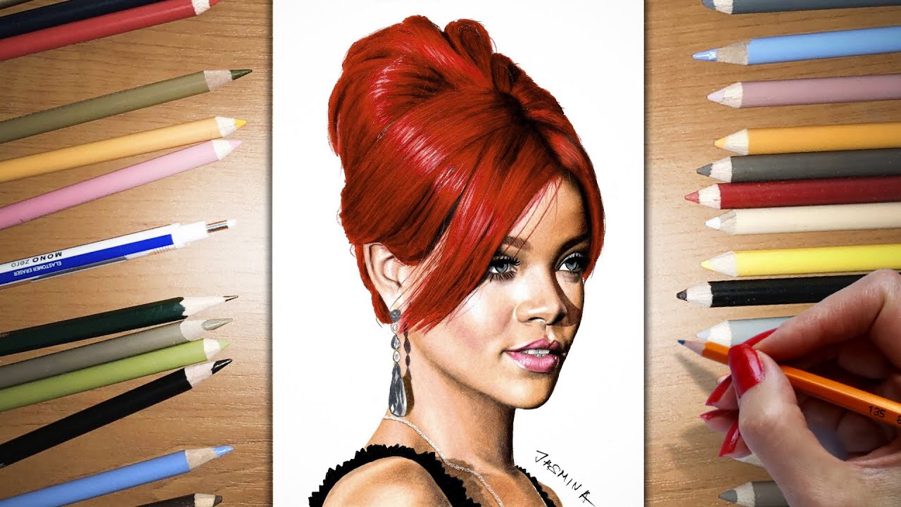 Speed Drawing: Rihanna | Jasmina Susak