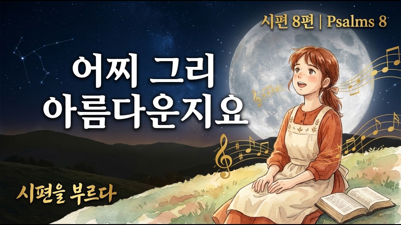 시편 8편 찬양 모음 |  주의 이름이 온 땅에 어찌 그리 아름다운지요 | 영광과 존귀의 찬양