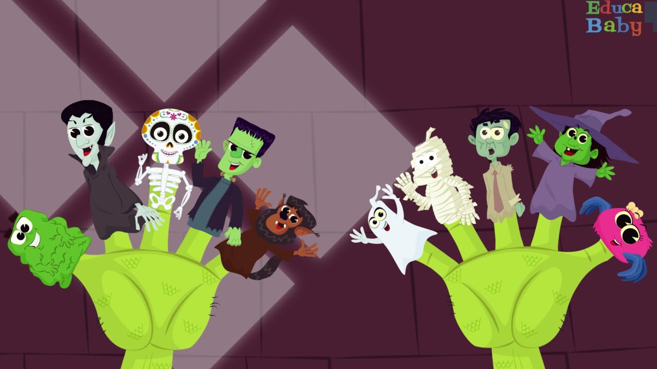 🧟‍♂️🧛🏻 Halloween Finger Family - Finger Family Nursery Rhymes | Halloween Song for Children