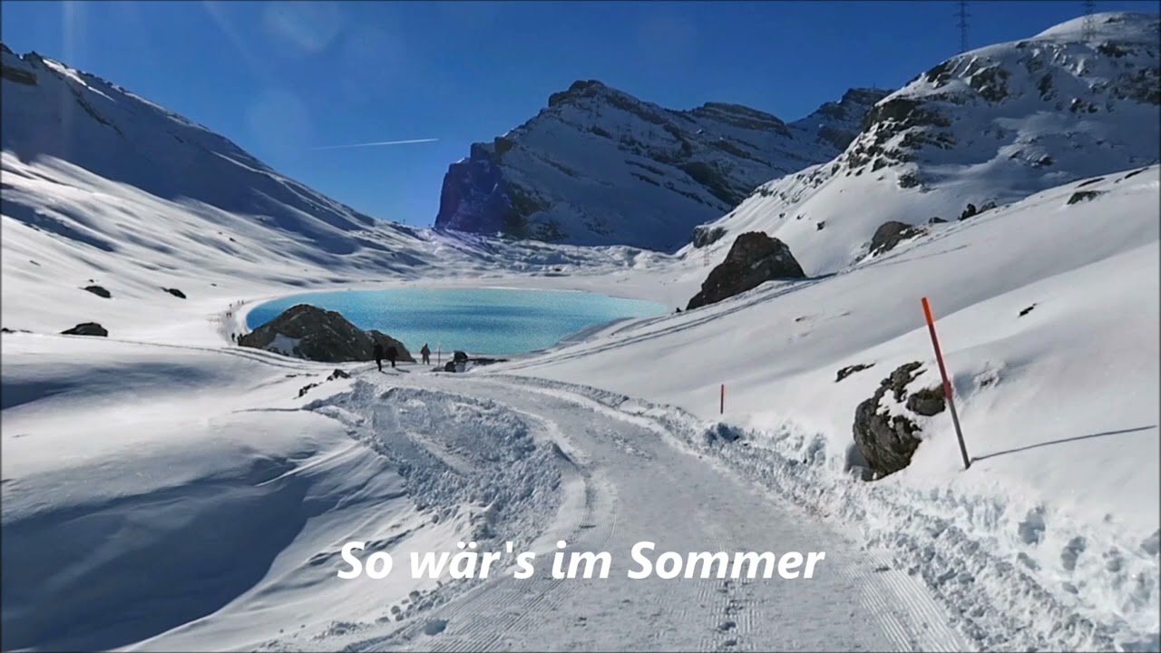 Winterwanderweg über die Gemmi  - Pass vom Kt. Bern ins Wallis  /// 14. Jan. 2022