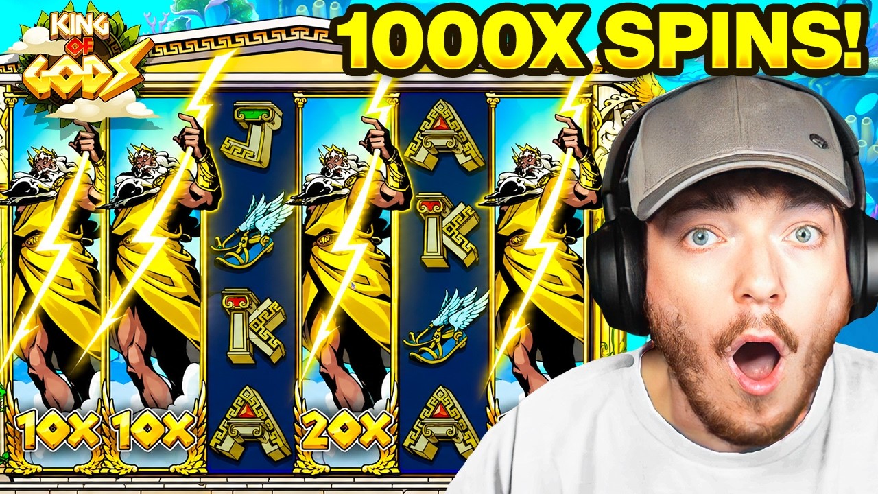 1000-кратные БОЖЕСТВЕННЫЕ ВРАЩЕНИЯ в KING OF GODS! (ВРАЩЕНИЯ на $2000)