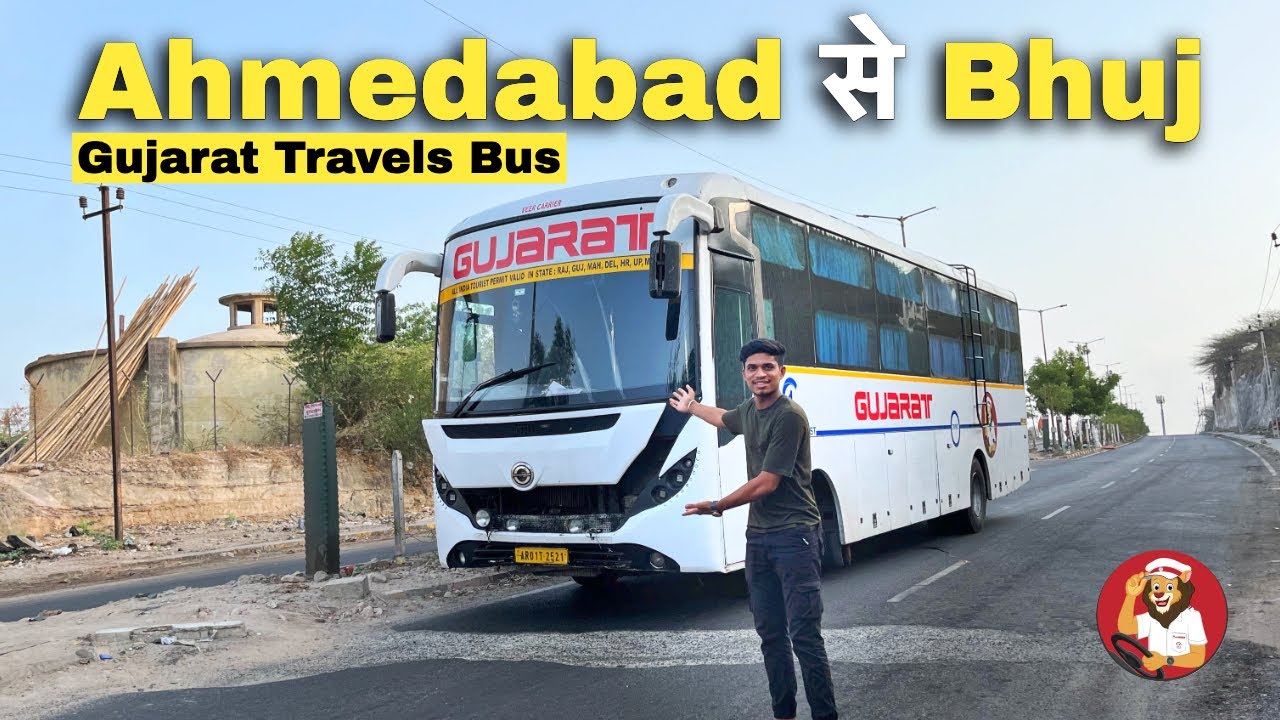 Ahmedabad to Bhuj in Gujarat Travels Bharat Benz AC Sleeper Bus Journey ✨✨ | Private Bus Journey 🔥