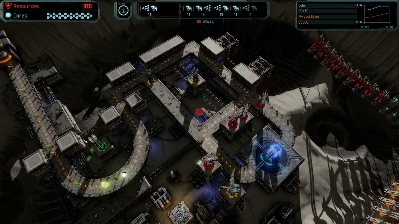 Defense Grid 2: 01 - Threshold - Only Cannons on Elite - no core lost