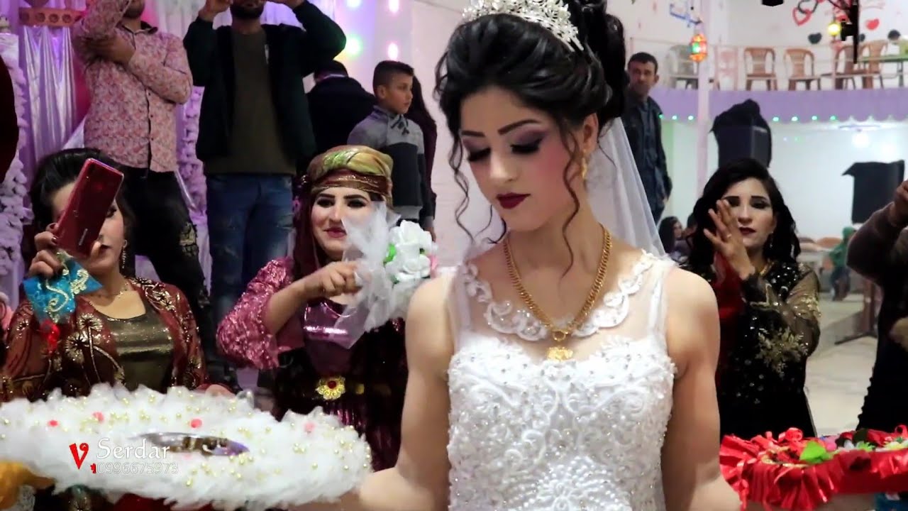 حفل زفاف اجمل عروسين | مراد و اواز | اعراس كوباني قرية كاني - الفنان ابو جوان ) المقطع 4