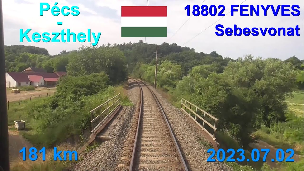 Route Pécs-Dombóvár-Kaposvár-Fonyód-Balatonszentgyörgy-Keszthely, 18802 FENYVES Se (Pécs-Keszthely)