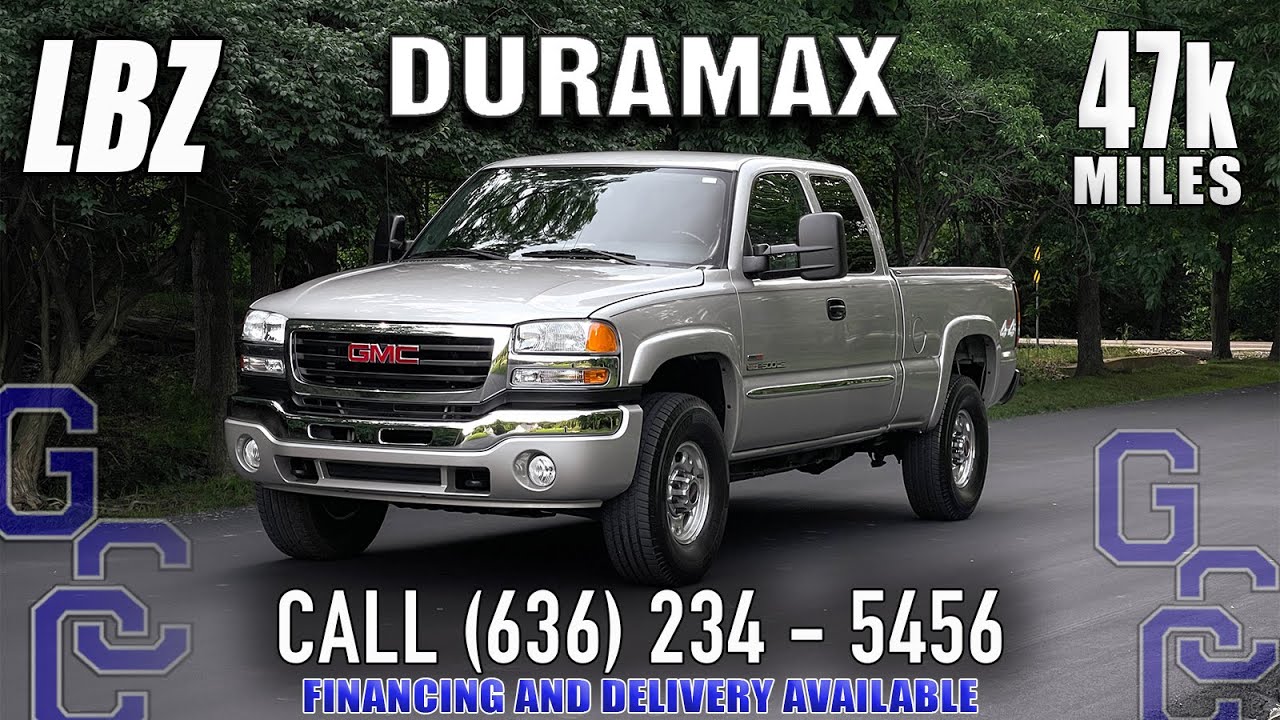 LBZ Duramax For Sale: 2006 GMC Sierra 2500HD 4x4 Diesel With Only 47k Original Miles
