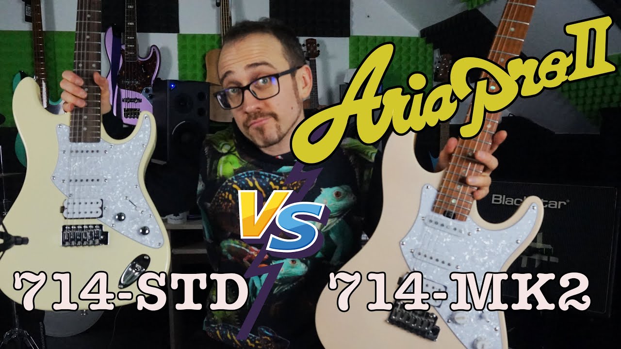 Aria Pro II 714-STD VS. 714 MK2 Fullerton - niby podobne a jakże r&oacute;żne: Por&oacute;wnanie, test, recenzja!