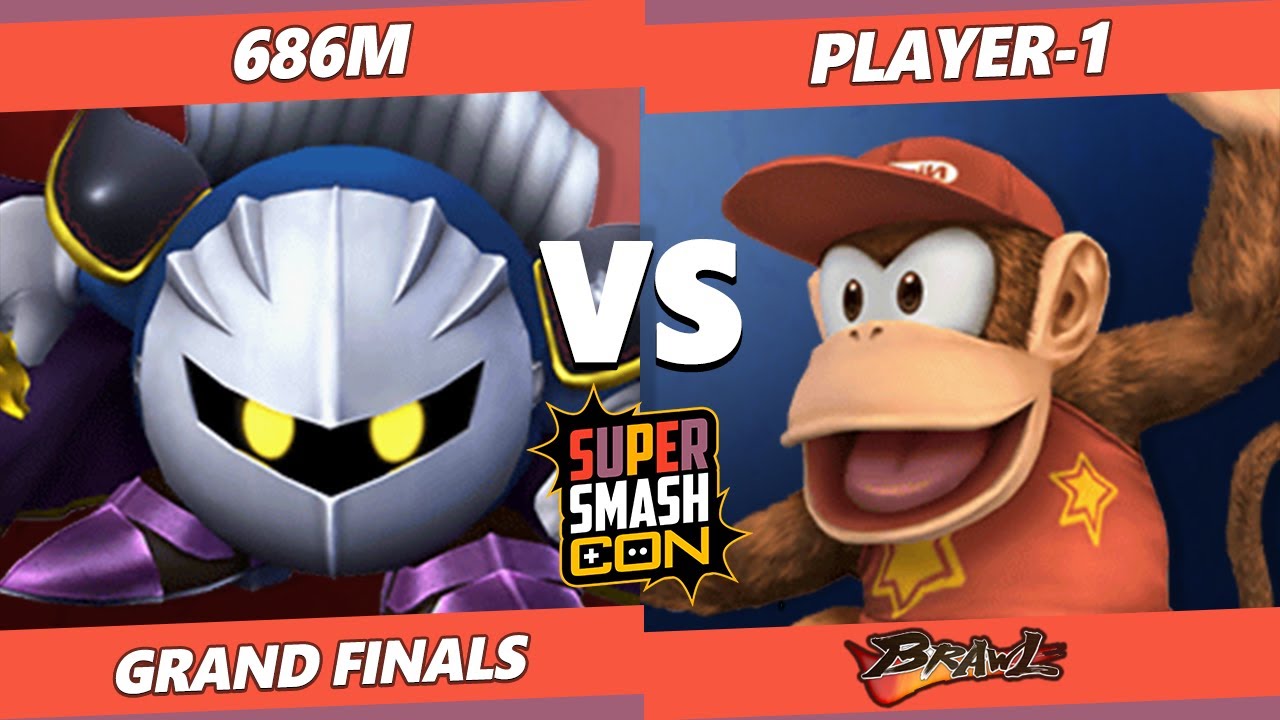 SSC Fall Fest SSBB GRAND FINALS - 686M (Meta Knight, ICs) Vs. Player-1 (Diddy Kong) Smash Brawl